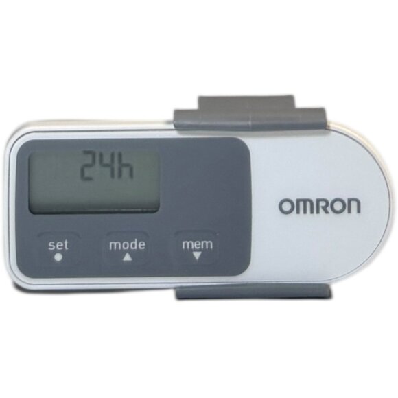 Omron HJ-320 Tri-Axis Walking Pedometer Step Counter Portable White - Picture 1 of 6